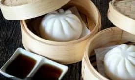 From the supplied Gen-Z app menu · presentation may differ Veg Steam Momo — photo from the supplied Gen-Z app menu
